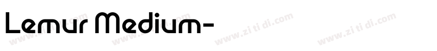 Lemur Medium字体转换